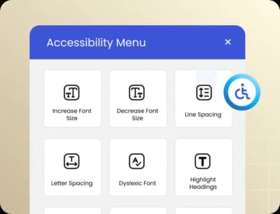 Accessibility menu
