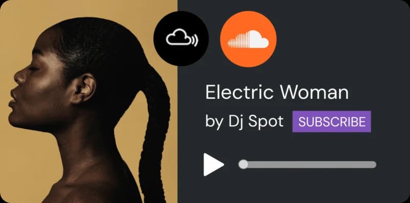 Audio player embed