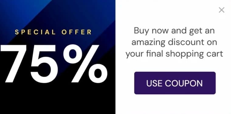 Coupon popups